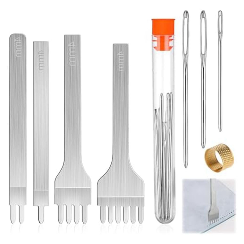 Leatherwork Beginner Tools - A20F-14Pcs Leather Working Tools With 4Mm