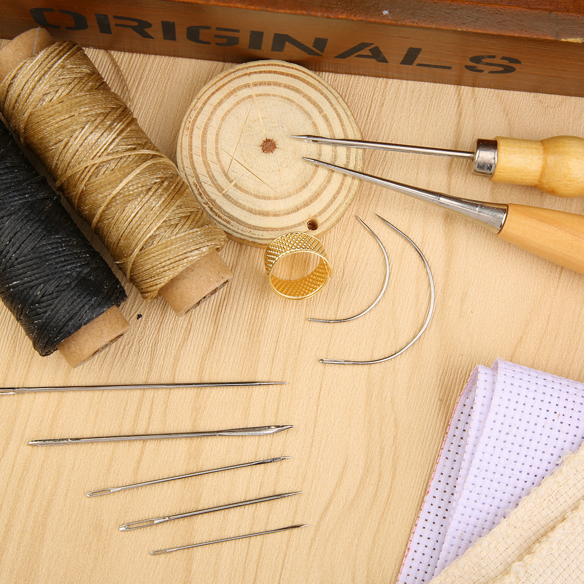 13pcs Waxed Thread Leatherwork - Leatherwork Beginner Tools avaliação e preço