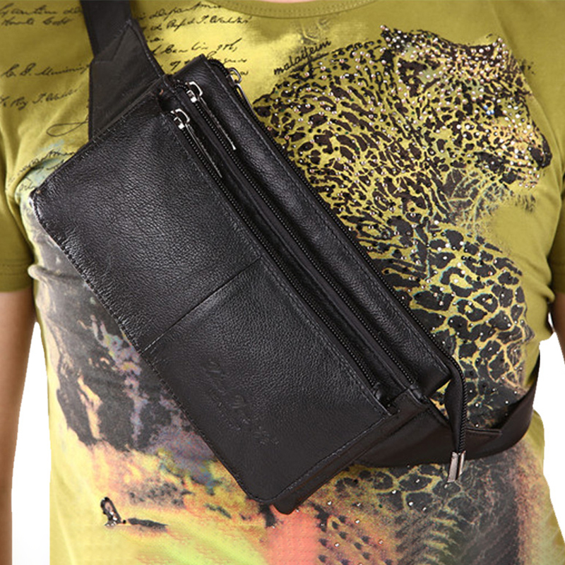 Men Waist Fanny Pack Belt Hip  - Leatherwork Wallet avaliação e preço
