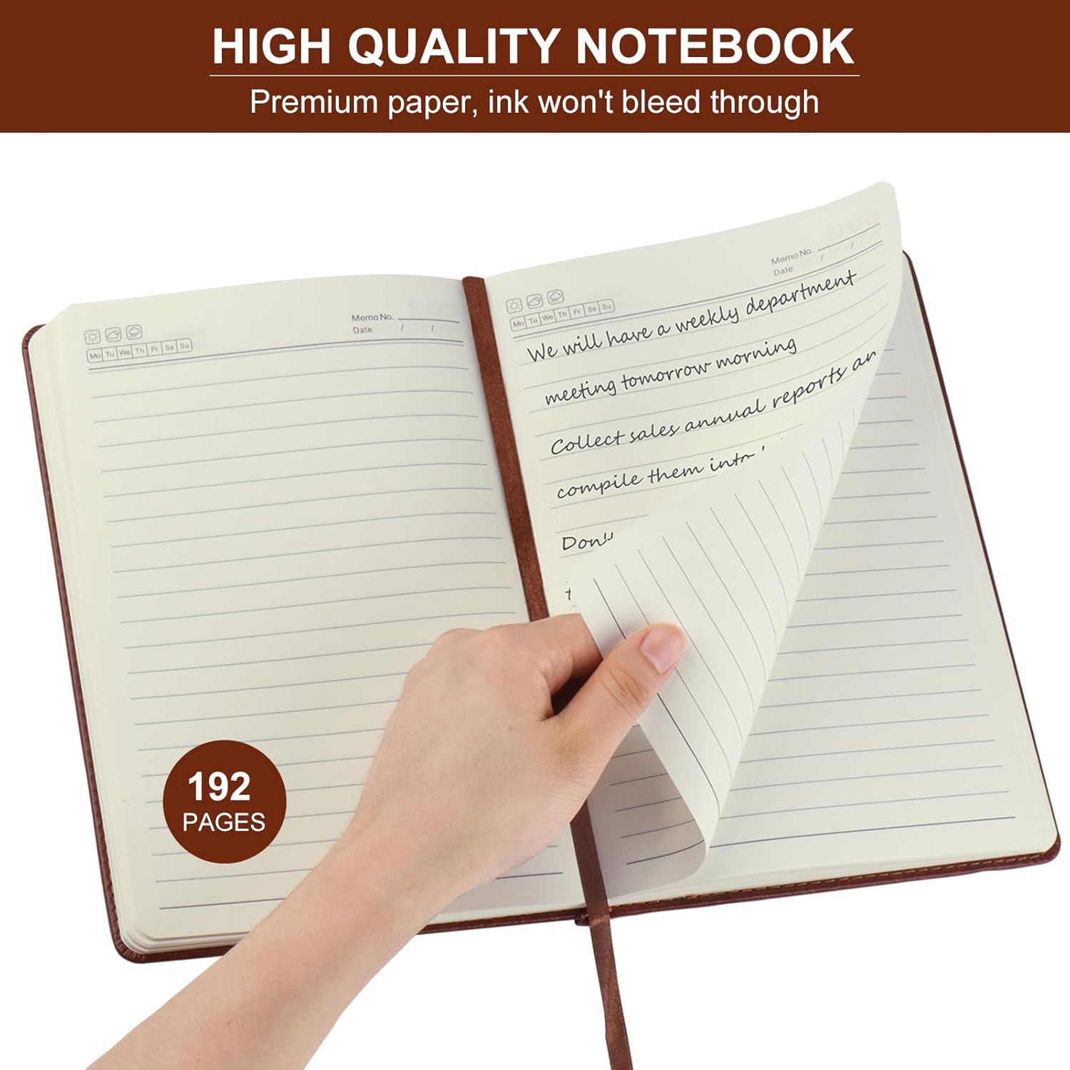 6 Pack Lined Journal Notebooks - Leather Work Notebook avaliação e preço