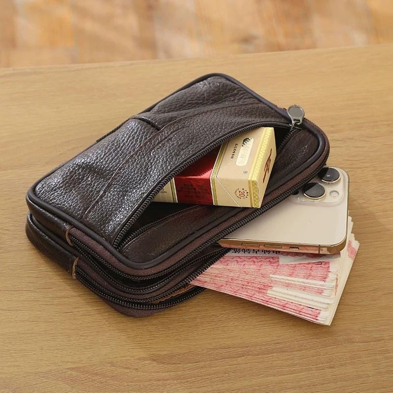 1PC Leather Hand Bags For Men  - Leatherwork Wallet avaliação e preço