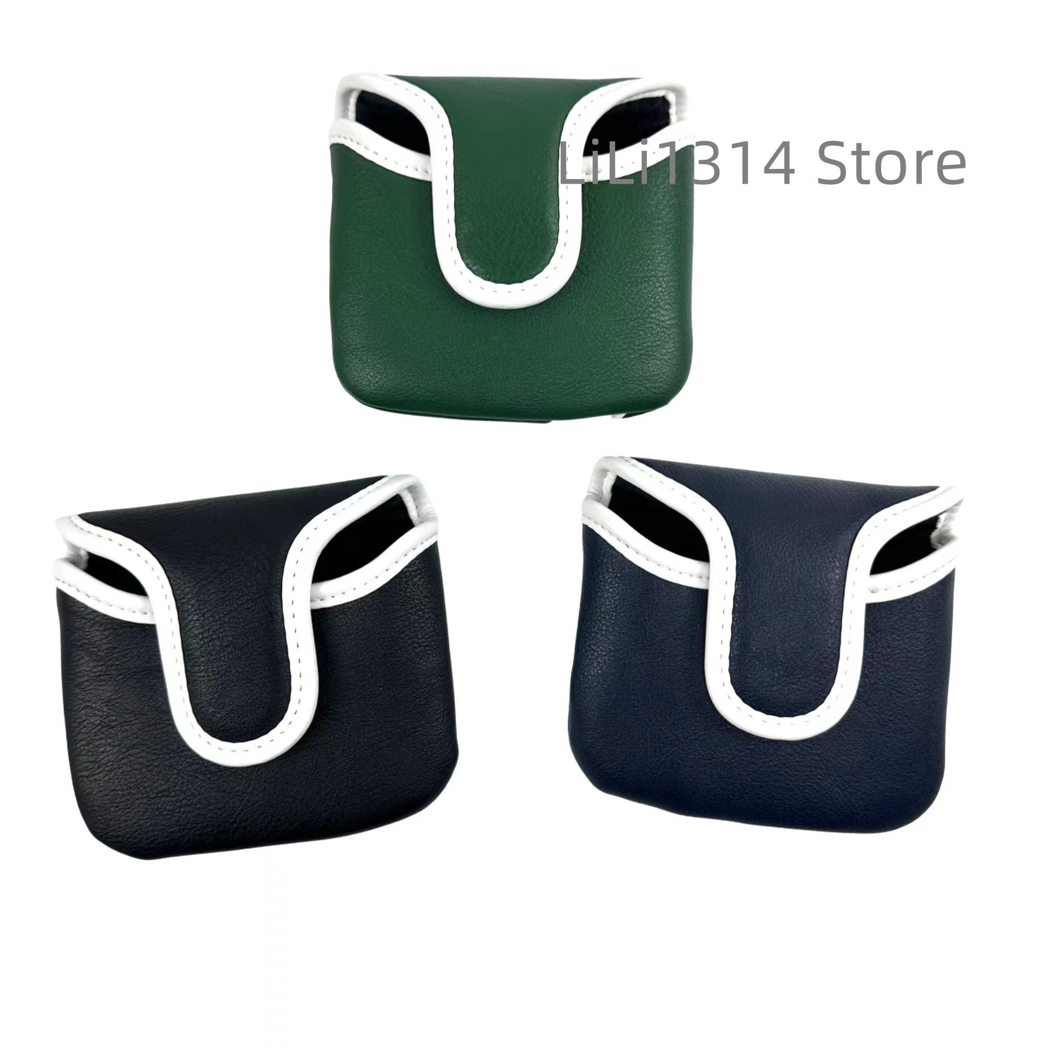 Golf stripe Putter Cover Class - Leatherwork Mallet avaliação e preço