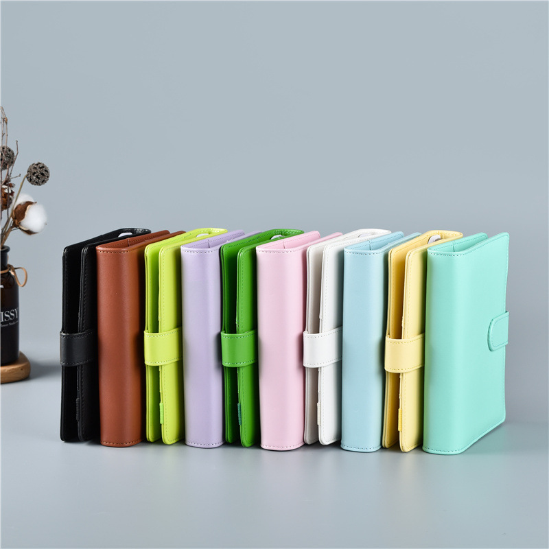 Macaron Color A5 A6 6 Ring Bin - Leather Work Notebook avaliação e preço