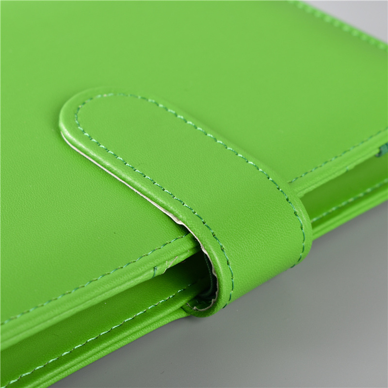Macaron Color A5 A6 6 Ring Bin - Leather Work Notebook avaliação e preço