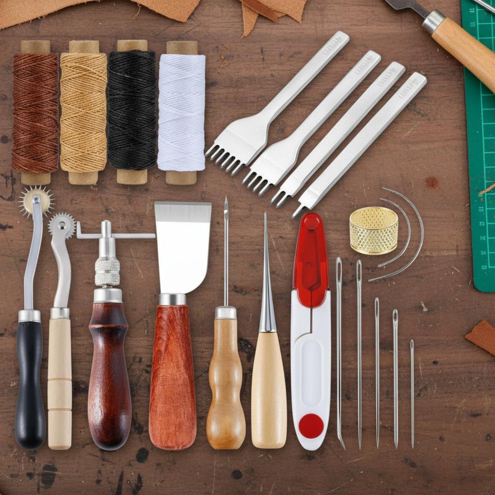 Leather Hand Sewing Tool Set M - Leatherwork Beginner Tools avaliação e preço