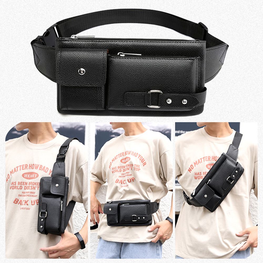 Fashion Men Women Waist Bag Ca - Leatherwork Wallet avaliação e preço