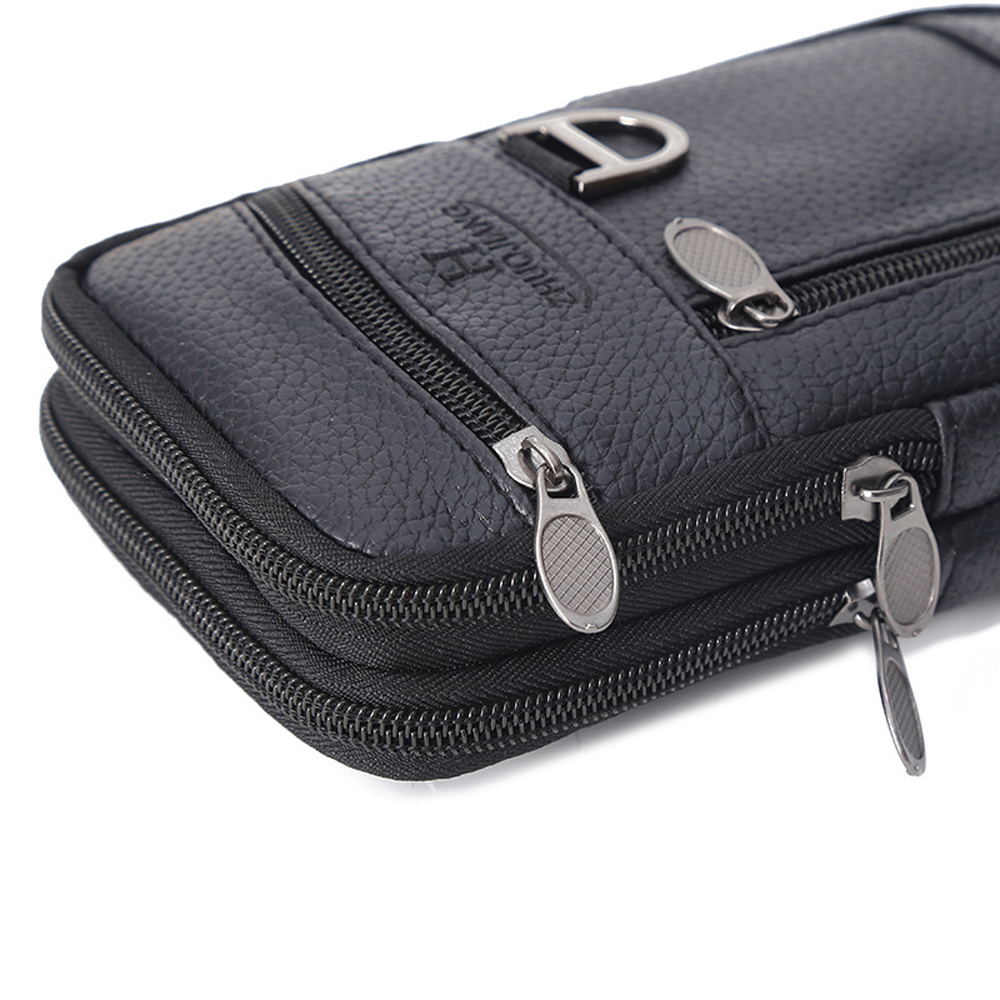 Men Waist Bag Mobile Phone Bag - Leatherwork Wallet avaliação e preço