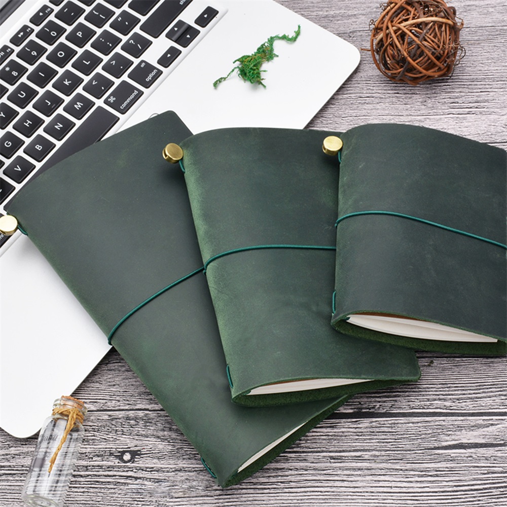 Genuine Leather Traveler Noteb - Leather Work Notebook avaliação e preço