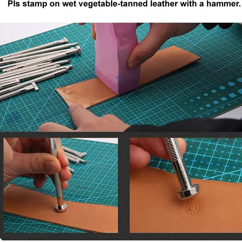 Leather Stamping Tools Leather - Leatherwork Beginner Tools avaliação e preço