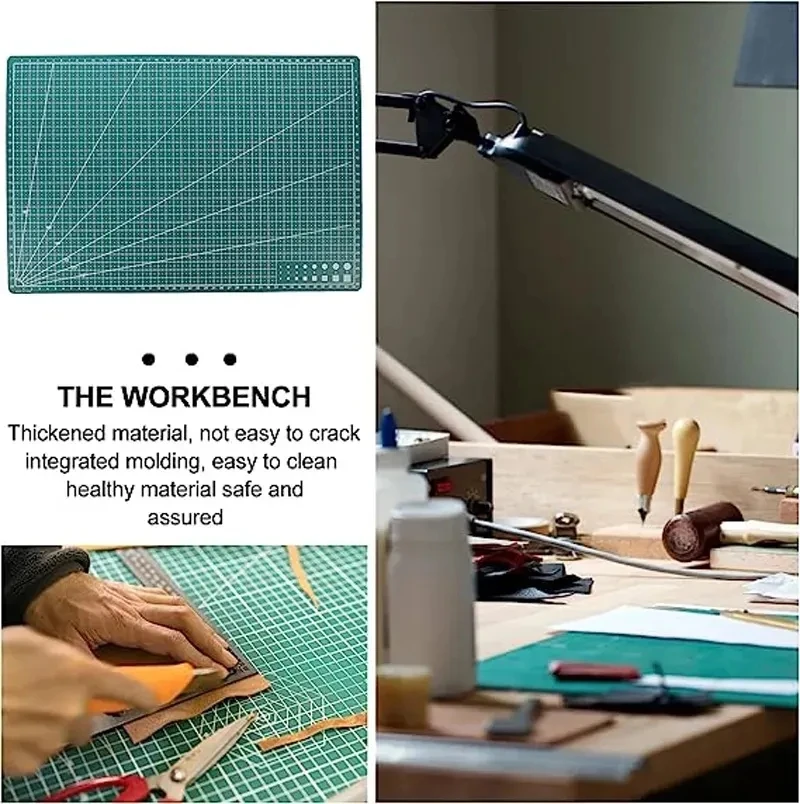 A3 A4 PVC Cutting Mat Cutting  - Leatherwork Mallet avaliação e preço