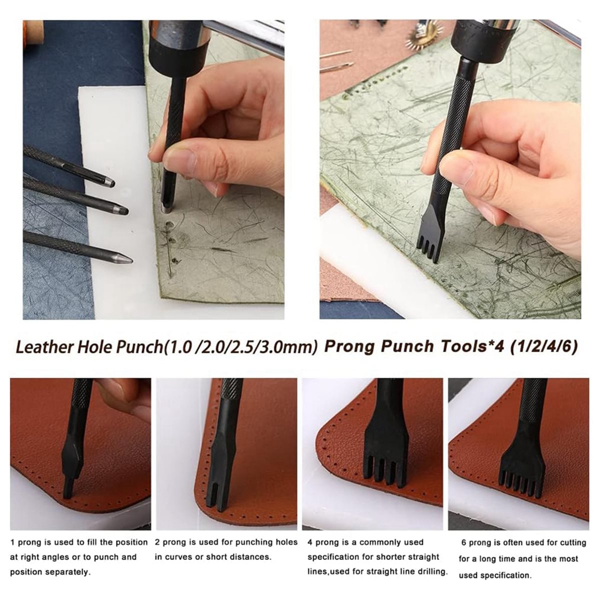66Pcs Leather Working Tools Ki - Leatherwork Beginner Tools avaliação e preço