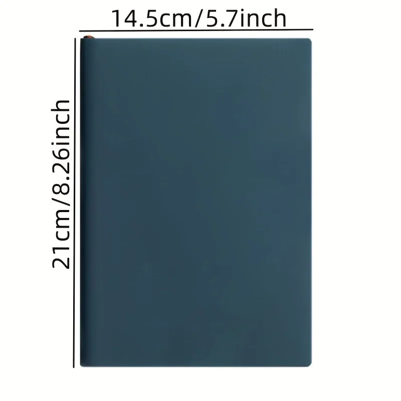A5 Soft Leather Notebook with  - Leather Work Notebook avaliação e preço