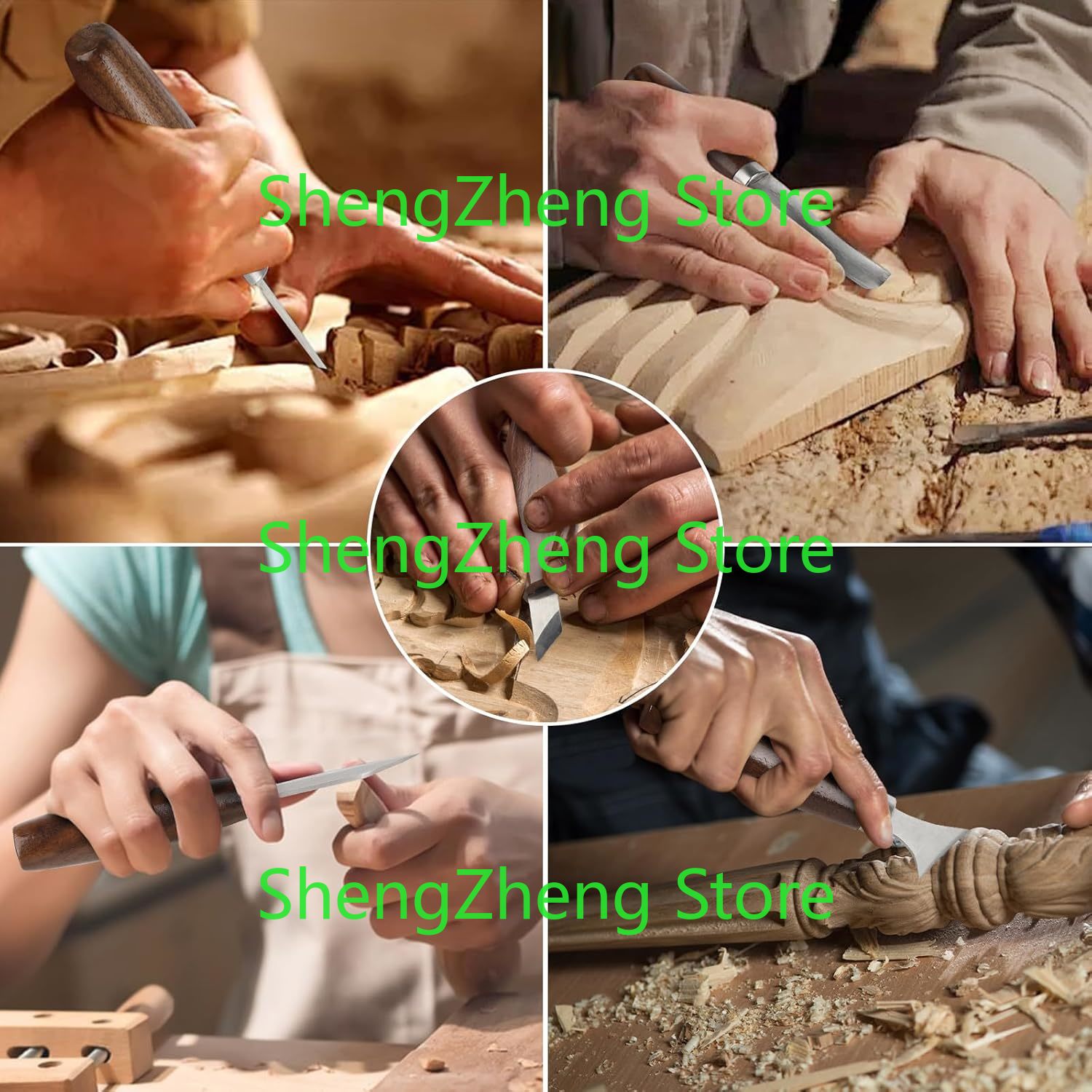 Wood Carving Tools Sets Kit  W - Leatherwork Beginner Tools avaliação e preço