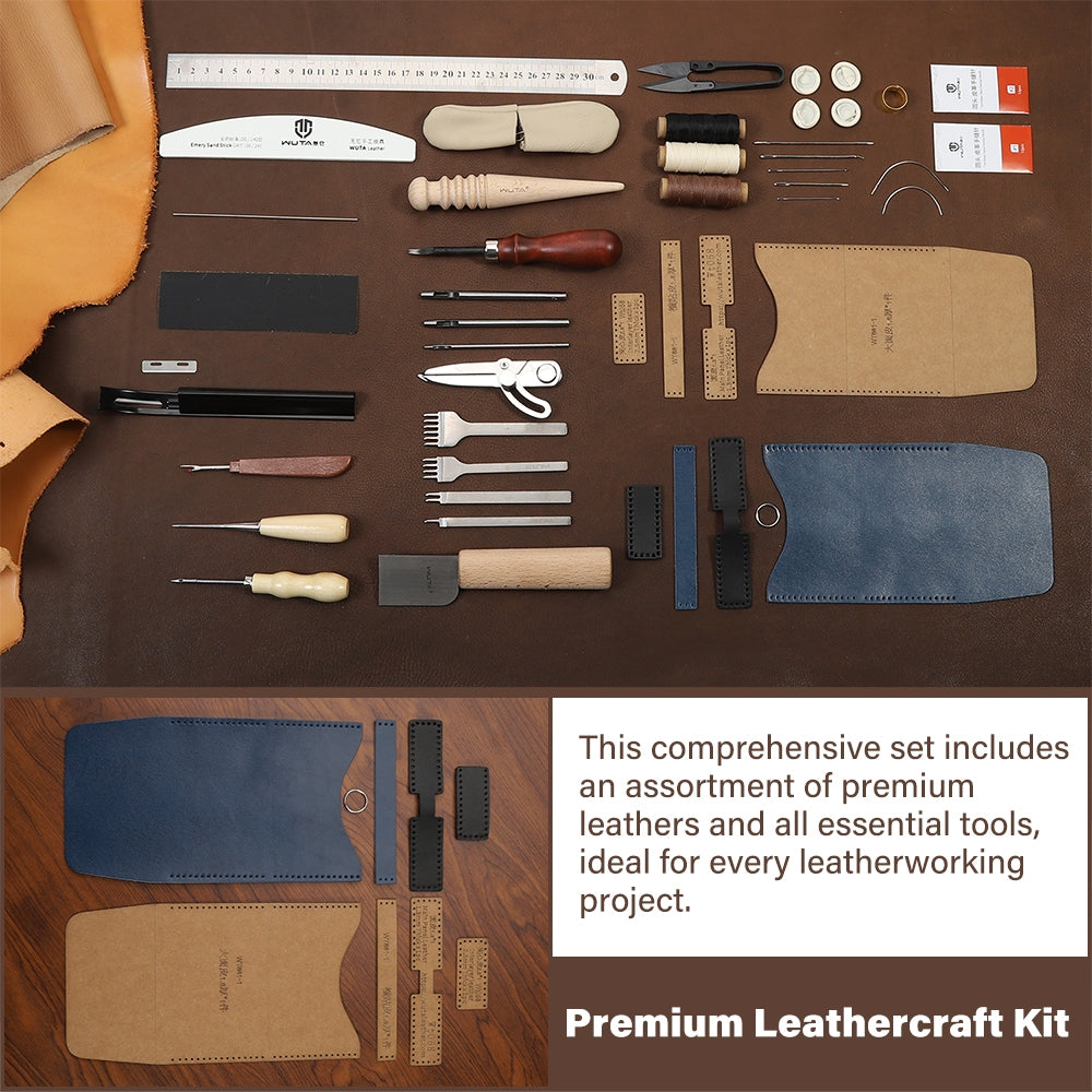 WUTA 63/74PCS Leather Craft Wo - Leatherwork Beginner Tools avaliação e preço