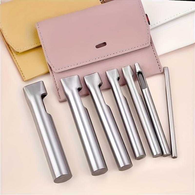 5pcs Leather Oblong Belt Hole  - Leatherwork Mallet avaliação e preço