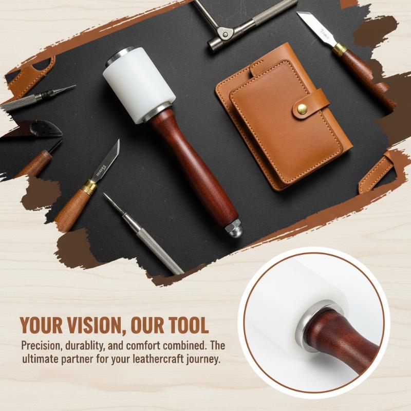 1PC Leather Carving Hammer Nyl - Leatherwork Mallet avaliação e preço