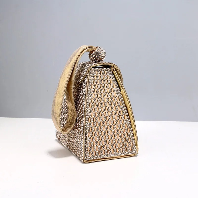 Rhinestones Luxury Evening Bag - Leatherwork Wallet avaliação e preço