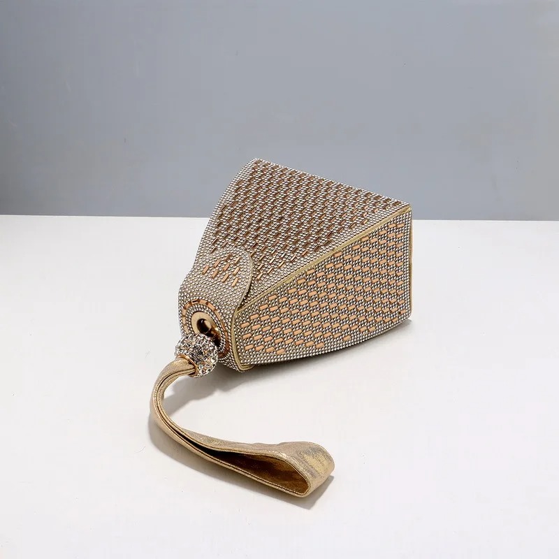 Rhinestones Luxury Evening Bag - Leatherwork Wallet avaliação e preço