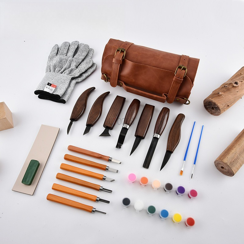 Wood Carving Kit Deluxe Handma - Leatherwork Beginner Tools avaliação e preço