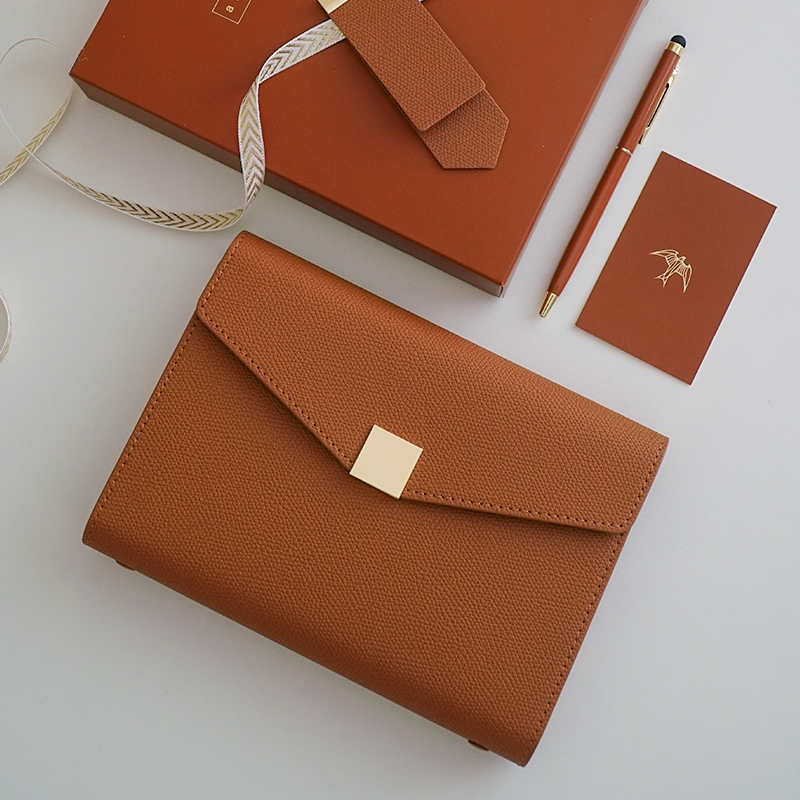 A5 Pu Leather Binder Notebook  - Leather Work Notebook avaliação e preço