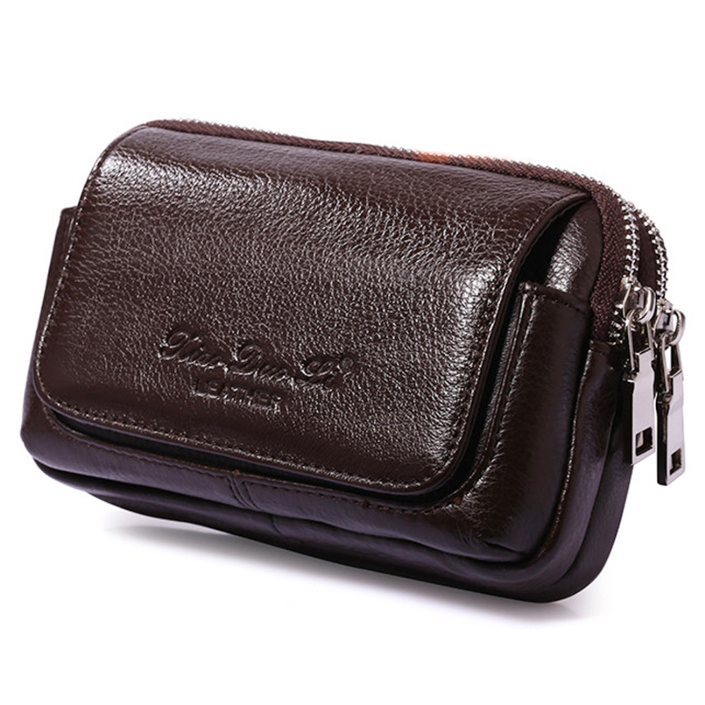 Men Genuine Leather Waist Fann - Leatherwork Wallet avaliação e preço