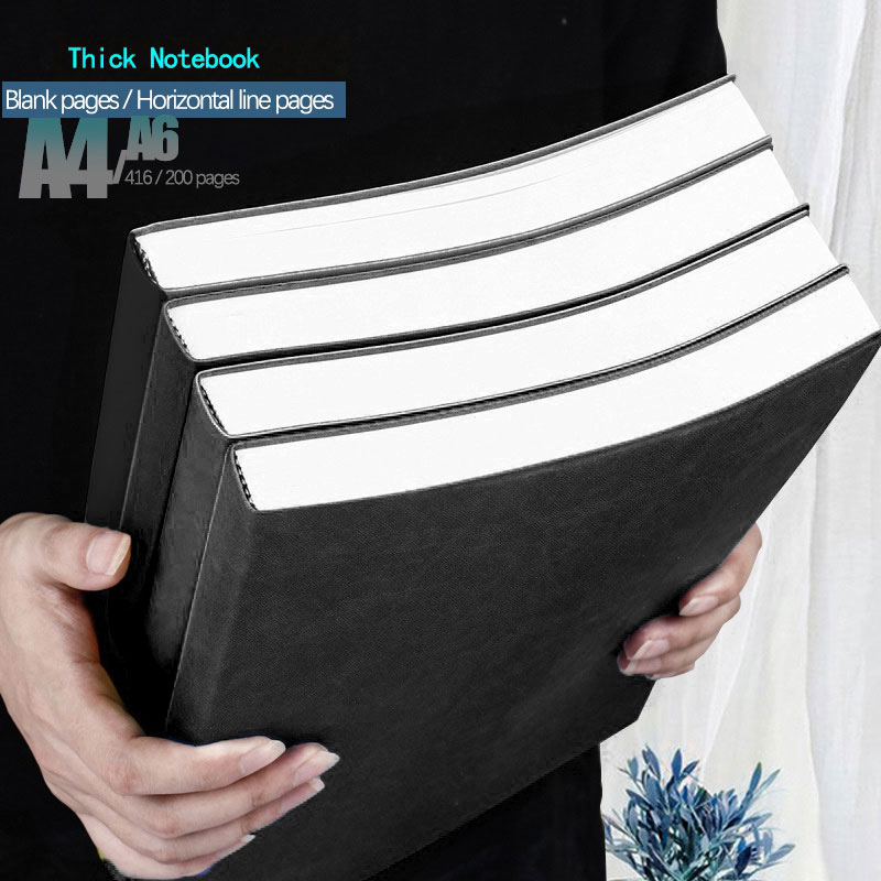 A4 A6 Notebook Thickened Large - Leather Work Notebook avaliação e preço