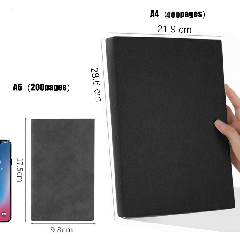 A4 A6 Notebook Thickened Large - Leather Work Notebook avaliação e preço