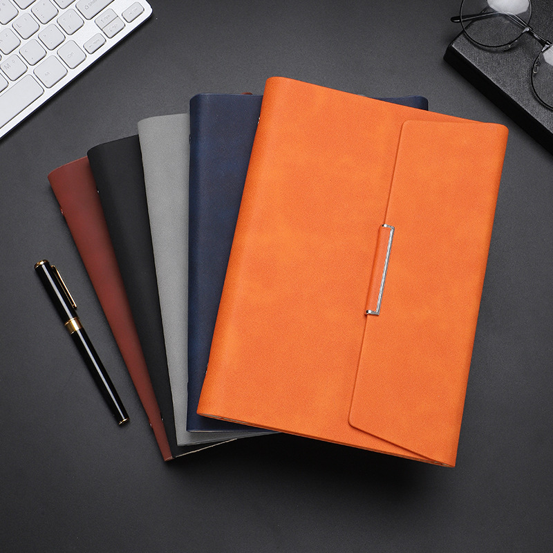 Tri-fold A5 Loose-leaf Noteboo - Leather Work Notebook avaliação e preço