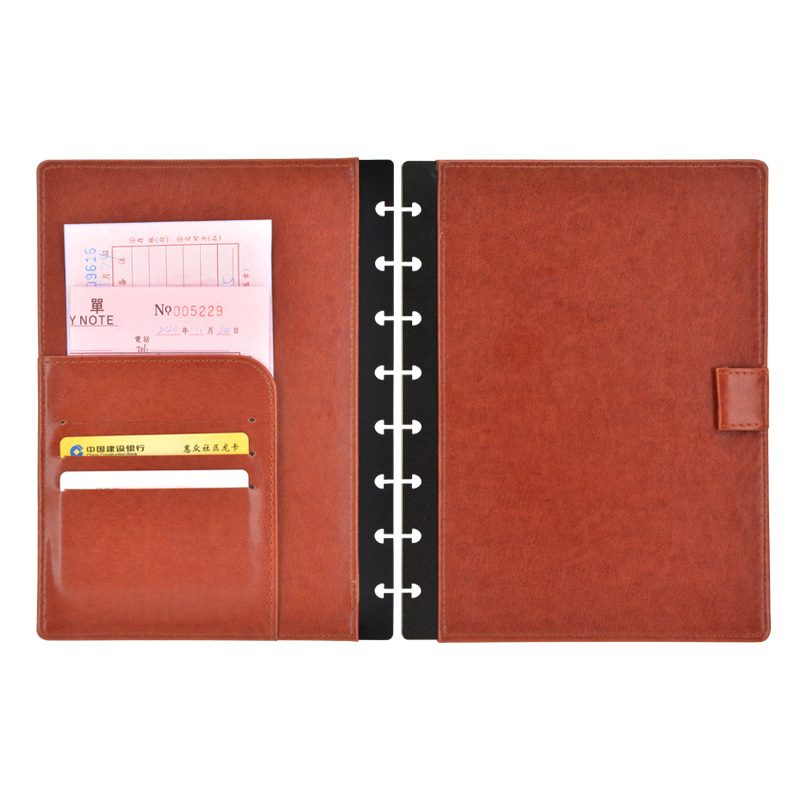 Loose-leaf Leather Cover Mushr - Leather Work Notebook avaliação e preço