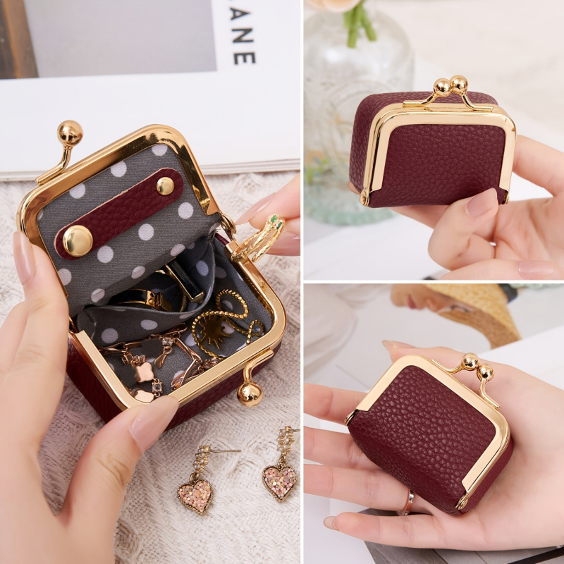 Mini Leather Coin Purse – with - Leatherwork Wallet avaliação e preço