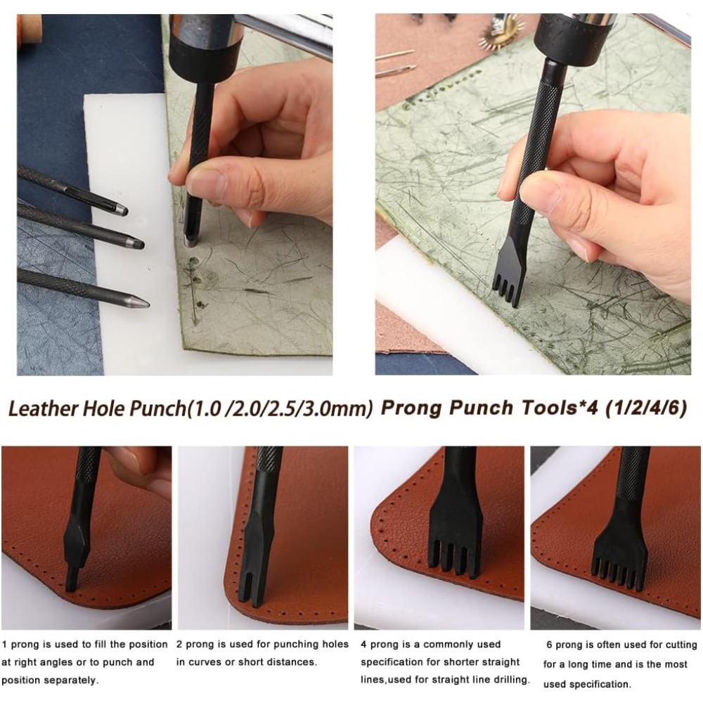 Leather Working Tools Practica - Leatherwork Beginner Tools avaliação e preço