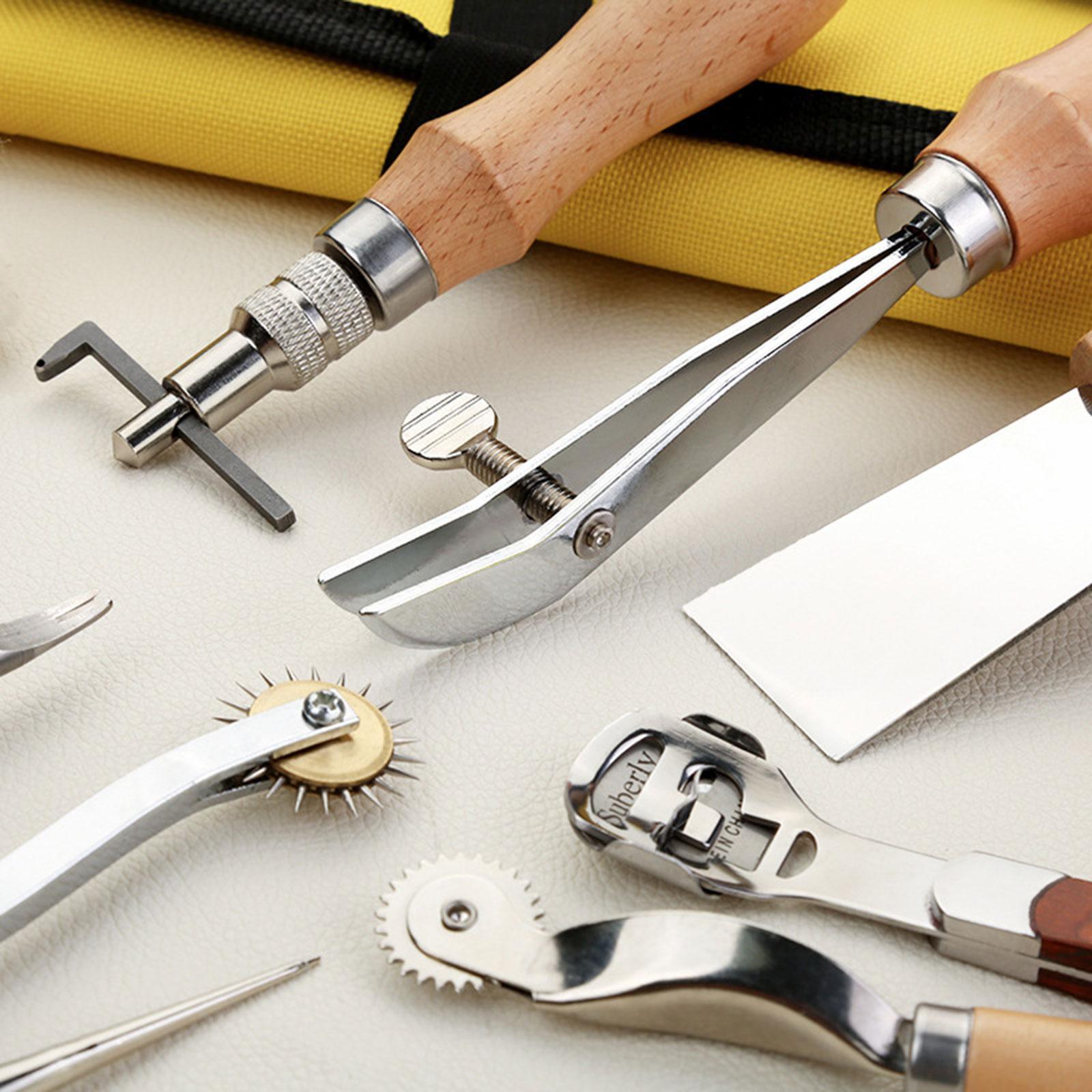 29x PU Leather Working Kit Equ - Leatherwork Beginner Tools avaliação e preço