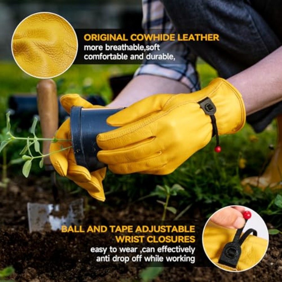Leather Work Gloves for Men, 3 - Leveling Leatherworking avaliação e preço