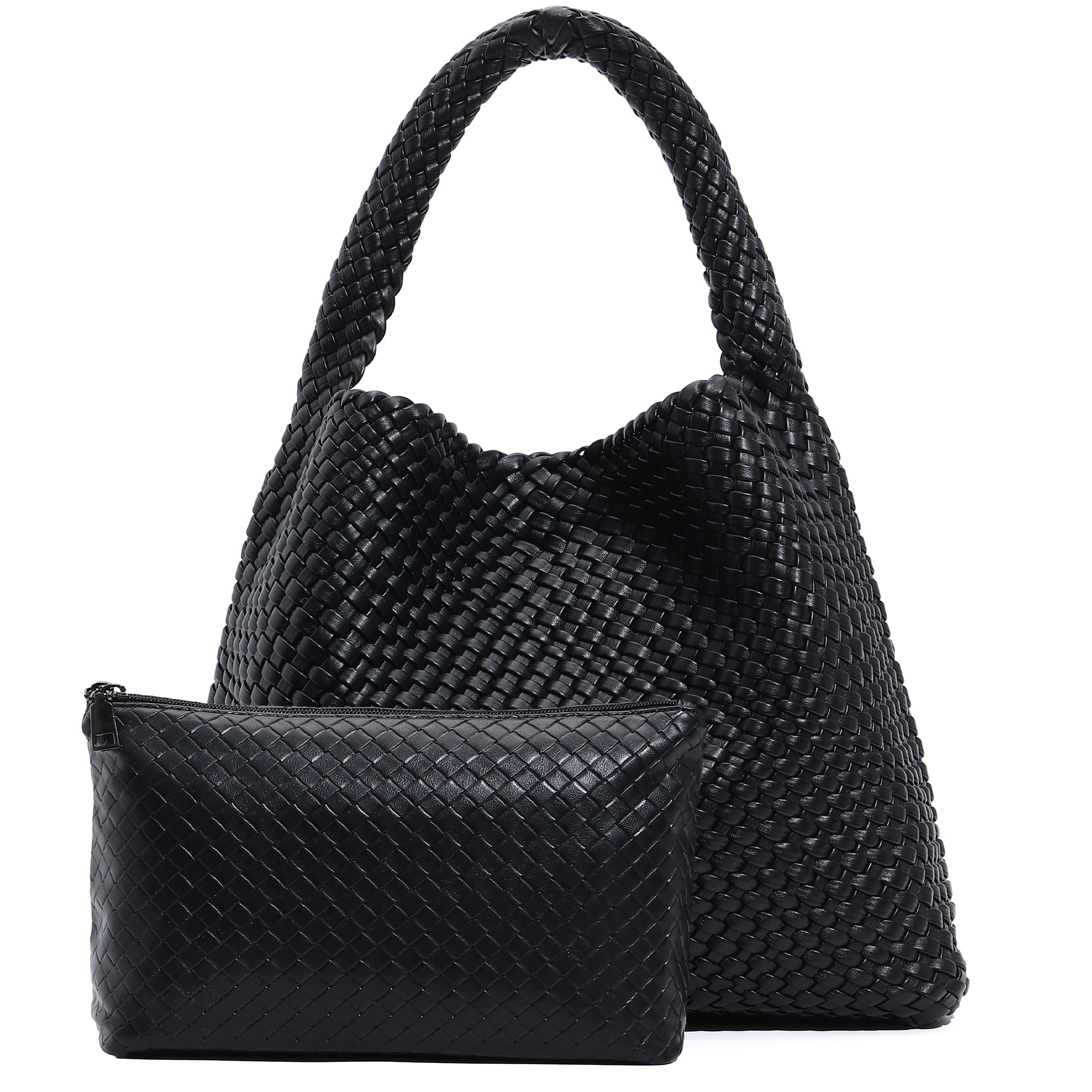 Large Woven Tote Bag for Women - Leatherwork Wallet avaliação e preço