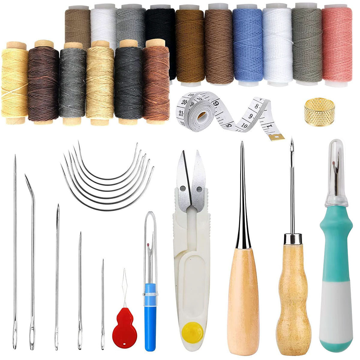 34-Piece Leather Craft Tools K - Leatherwork Beginner Tools avaliação e preço