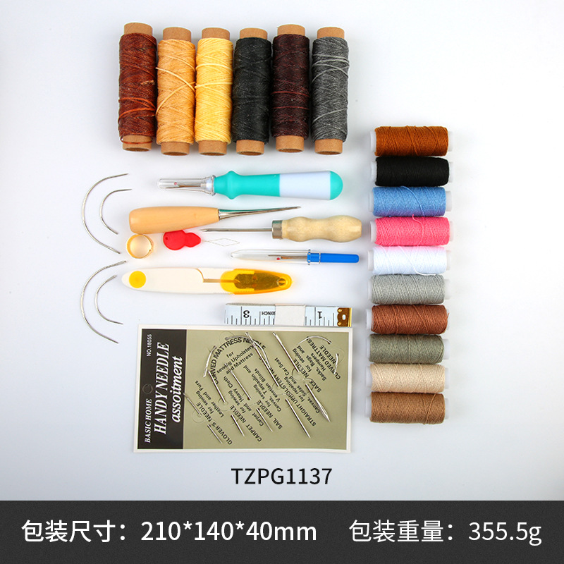 34-Piece Leather Craft Tools K - Leatherwork Beginner Tools avaliação e preço