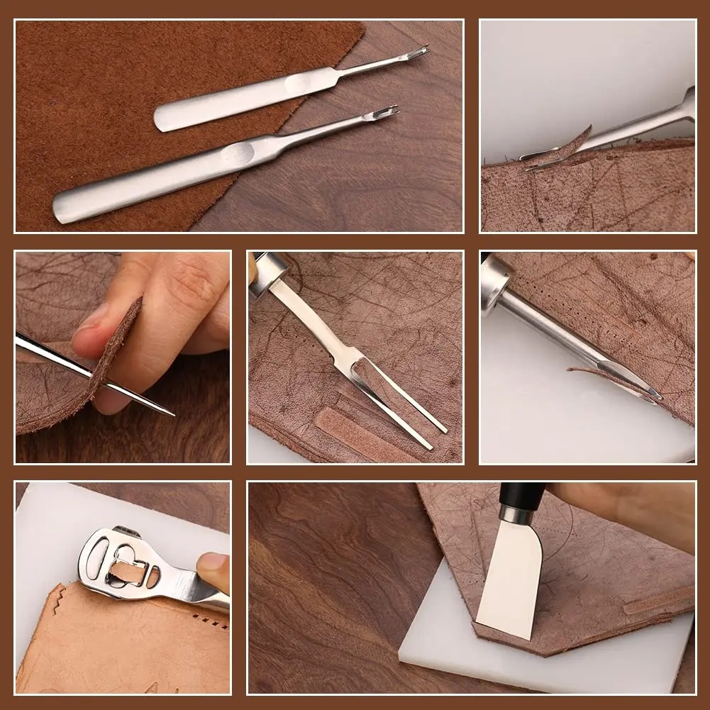 Fenrry 37Pcs Leather Work Tool - Leatherwork Beginner Tools avaliação e preço