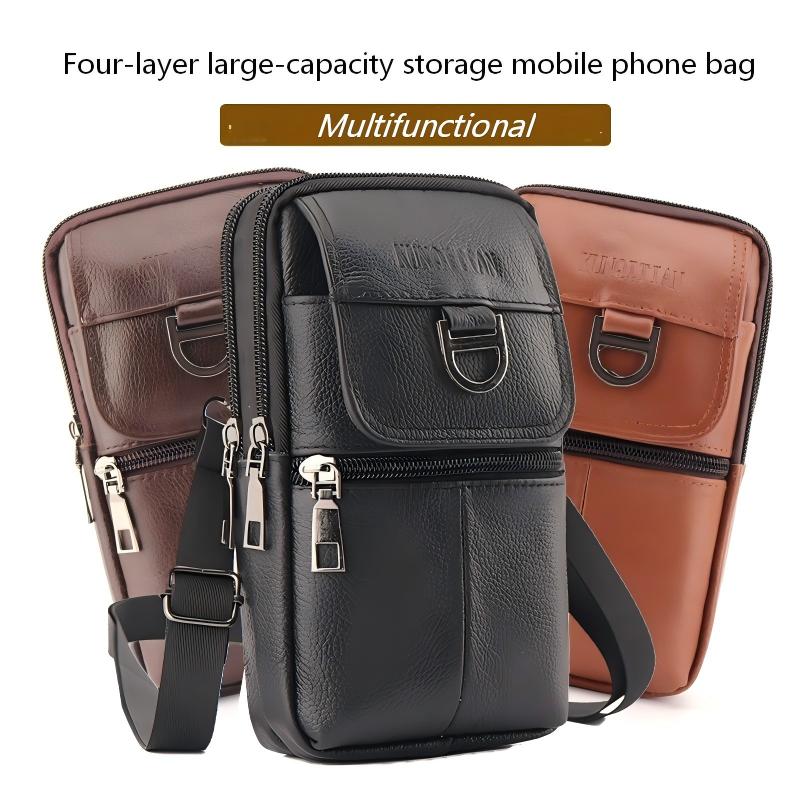 Men's leather waist bag - Larg - Leatherwork Wallet avaliação e preço