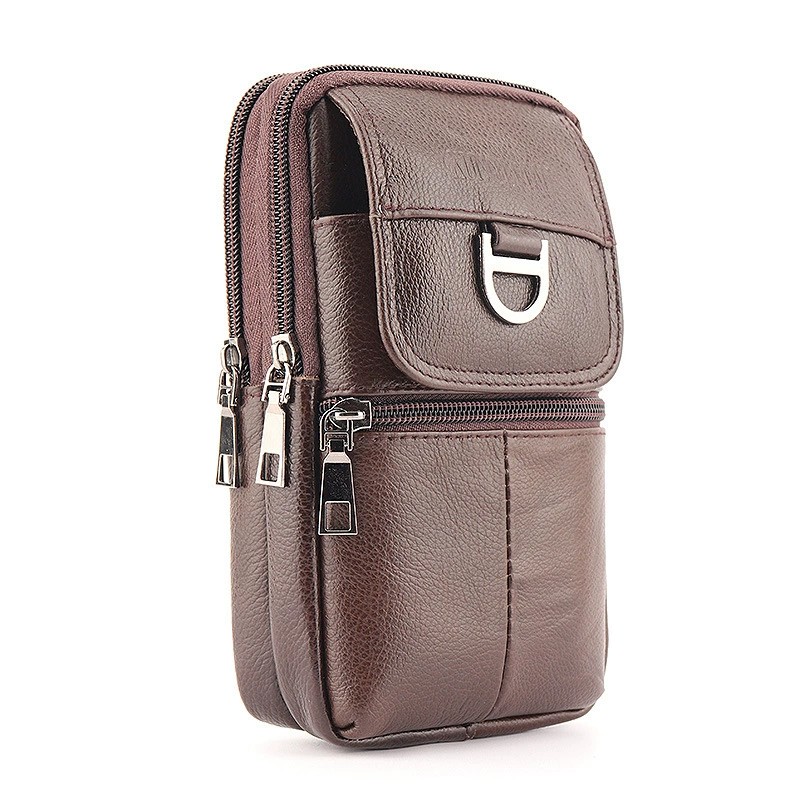 Men's leather waist bag - Larg - Leatherwork Wallet avaliação e preço