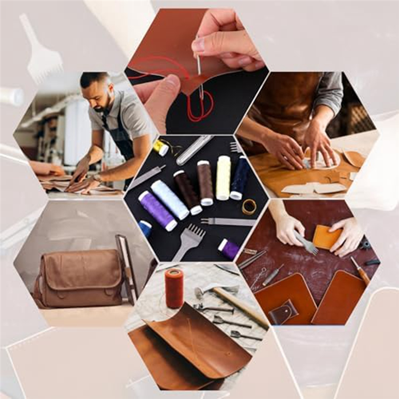 A20F-14Pcs Leather Working Too - Leatherwork Beginner Tools avaliação e preço